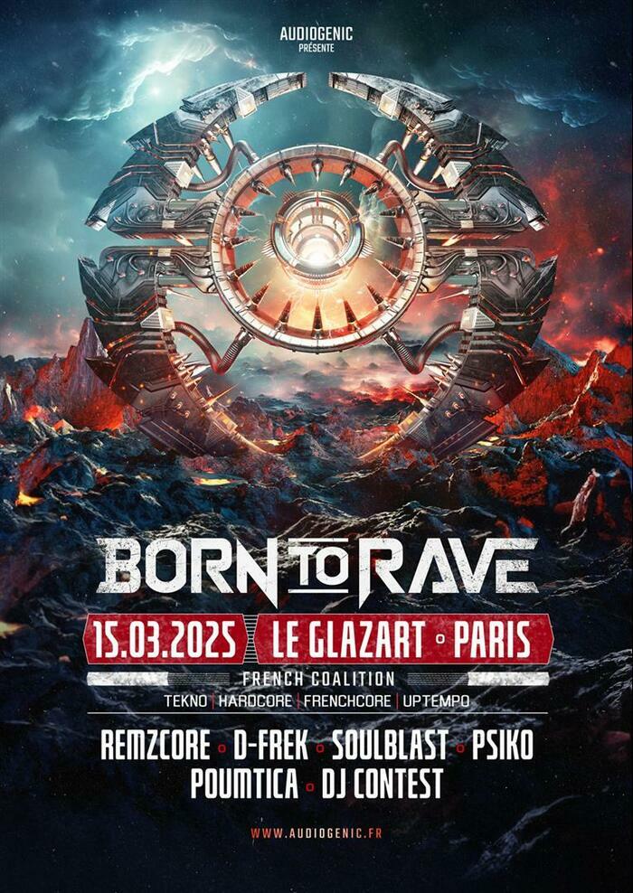 15/03/25 – BORN TO RAVE – GLAZART – PARIS – HARD MUSIC Glazart Paris