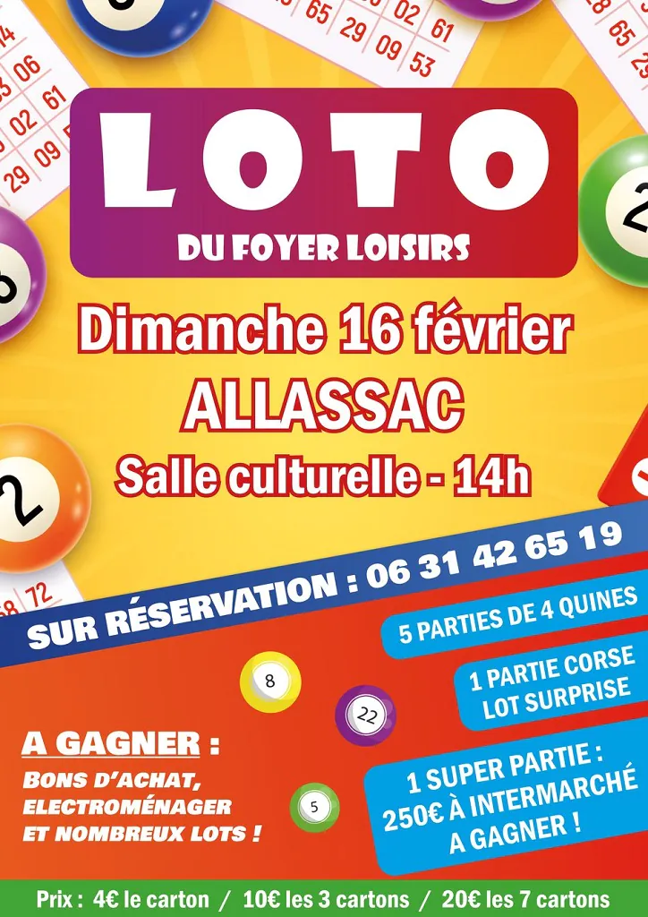 Loto du Foyers Loisirs