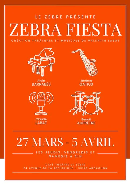 Café théâtre Le Zèbre Zebra fiesta