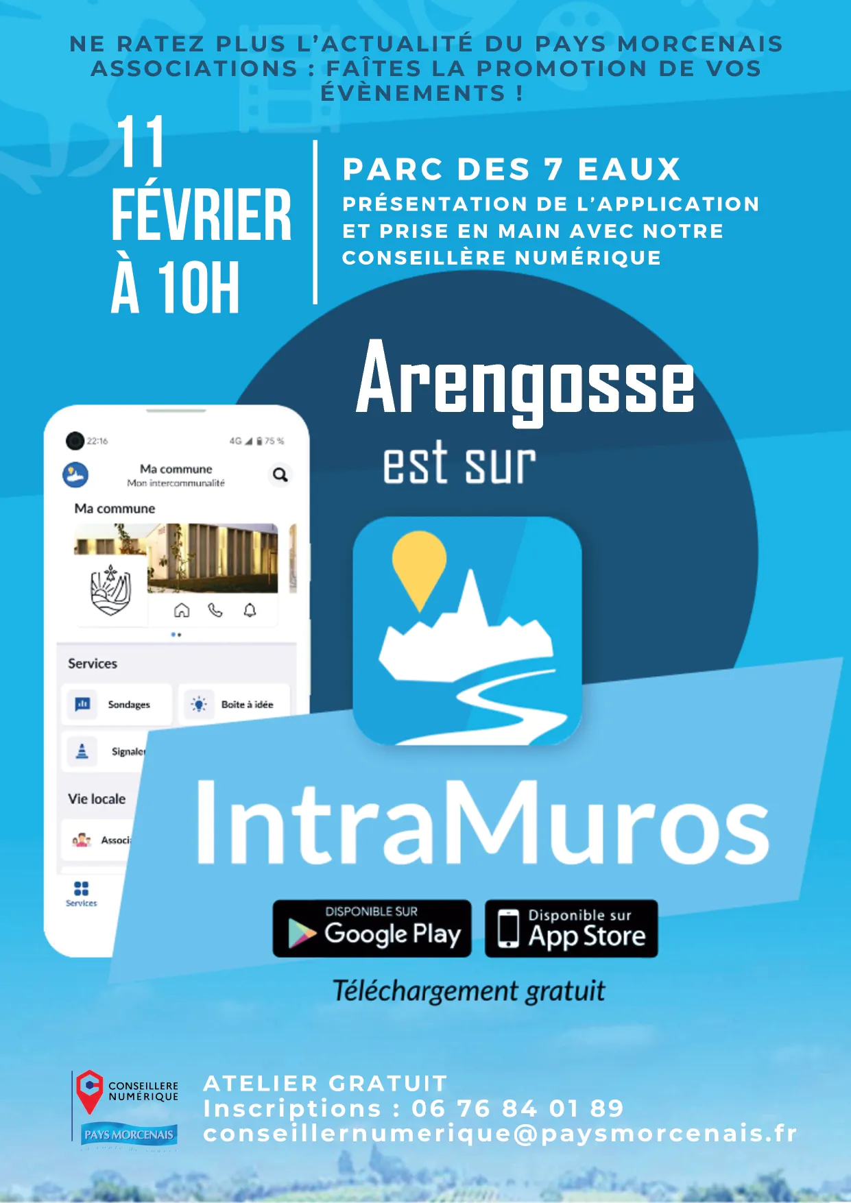 Presentation de l'application intramuros et prise en main avec conseillere