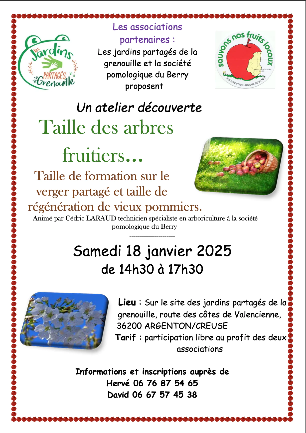 Atelier Taille des arbres fruitiers