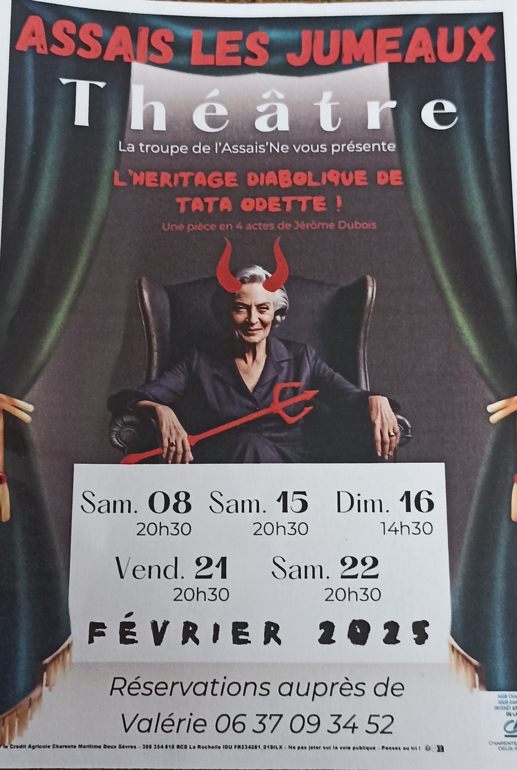 Théâtre L'héritage diabolique de Tata Odette