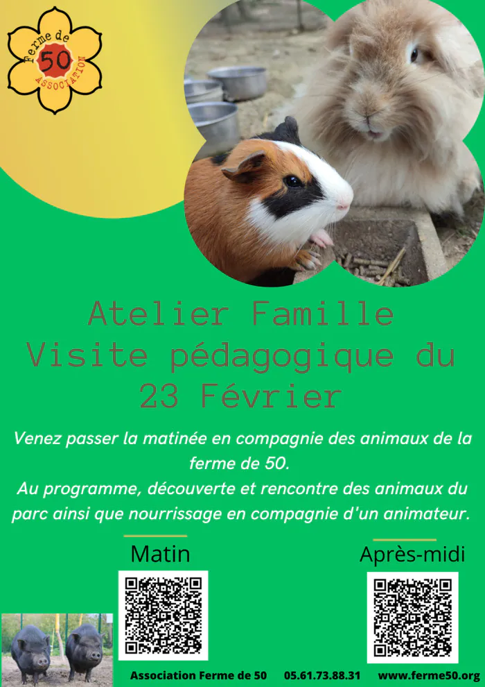 Visite pédagogique Association Ferme de 50 Ramonville-Saint-Agne