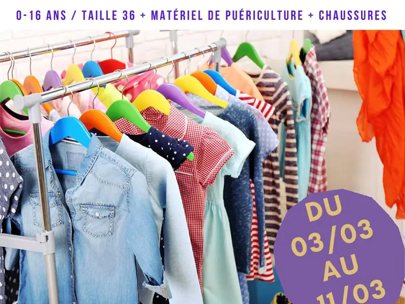 BOURSE AUX VÊTEMENTS ENFANTS-MATÉRIEL DE PUÉRICULTURE