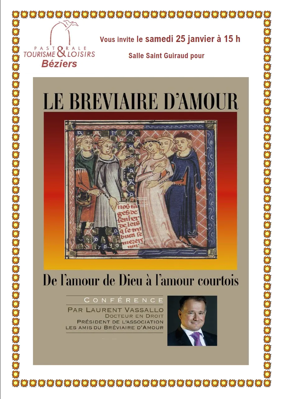 CONFÉRENCE LE BRÉVIAIRE D'AMOUR DE L'AMOUR DE DIEU À L'AMOUR COURTOIS