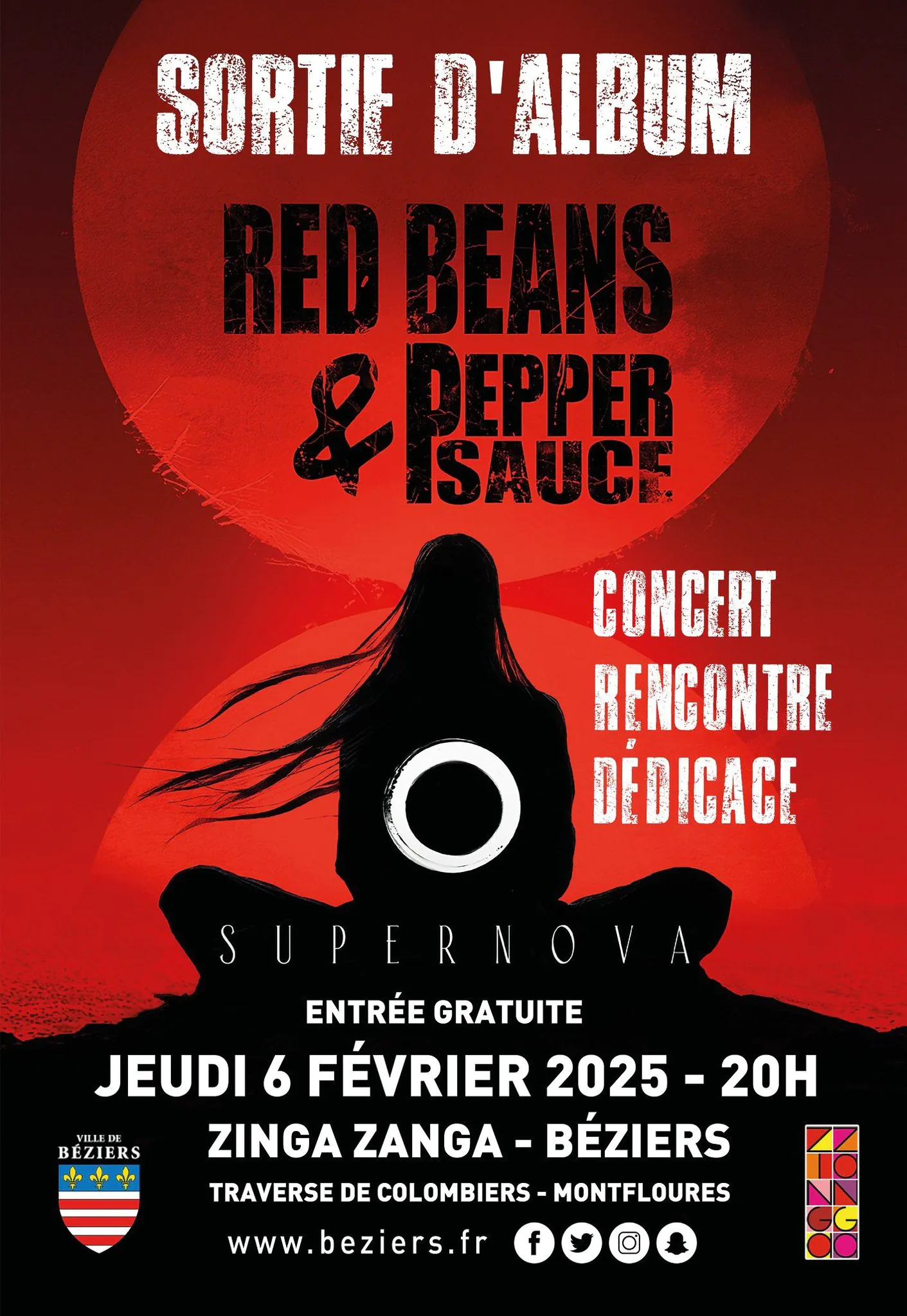 SORTIE D'ALBUM SUPERNOVA RED BEANS & PEPPER SAUCE