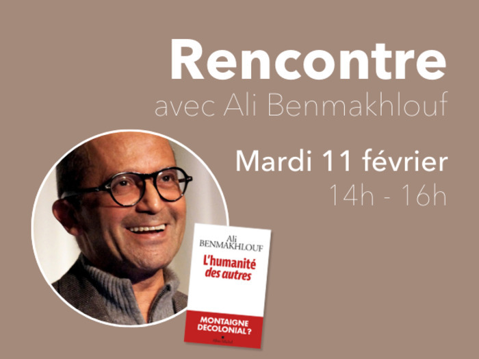 Rencontre avec Ali Benmakhlouf Bibliothèque Rigoberta Menchú Pessac