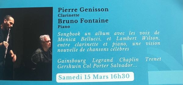 Pierre Genisson et Bruno Fontaine Clarinette et Piano