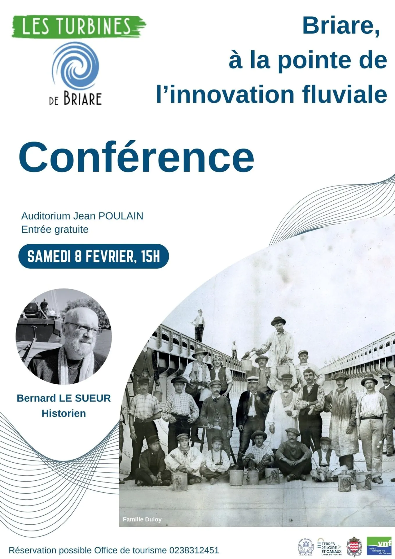 Conférence Briare à la pointe de l'innovation fluviale par Bernard LE SUEUR