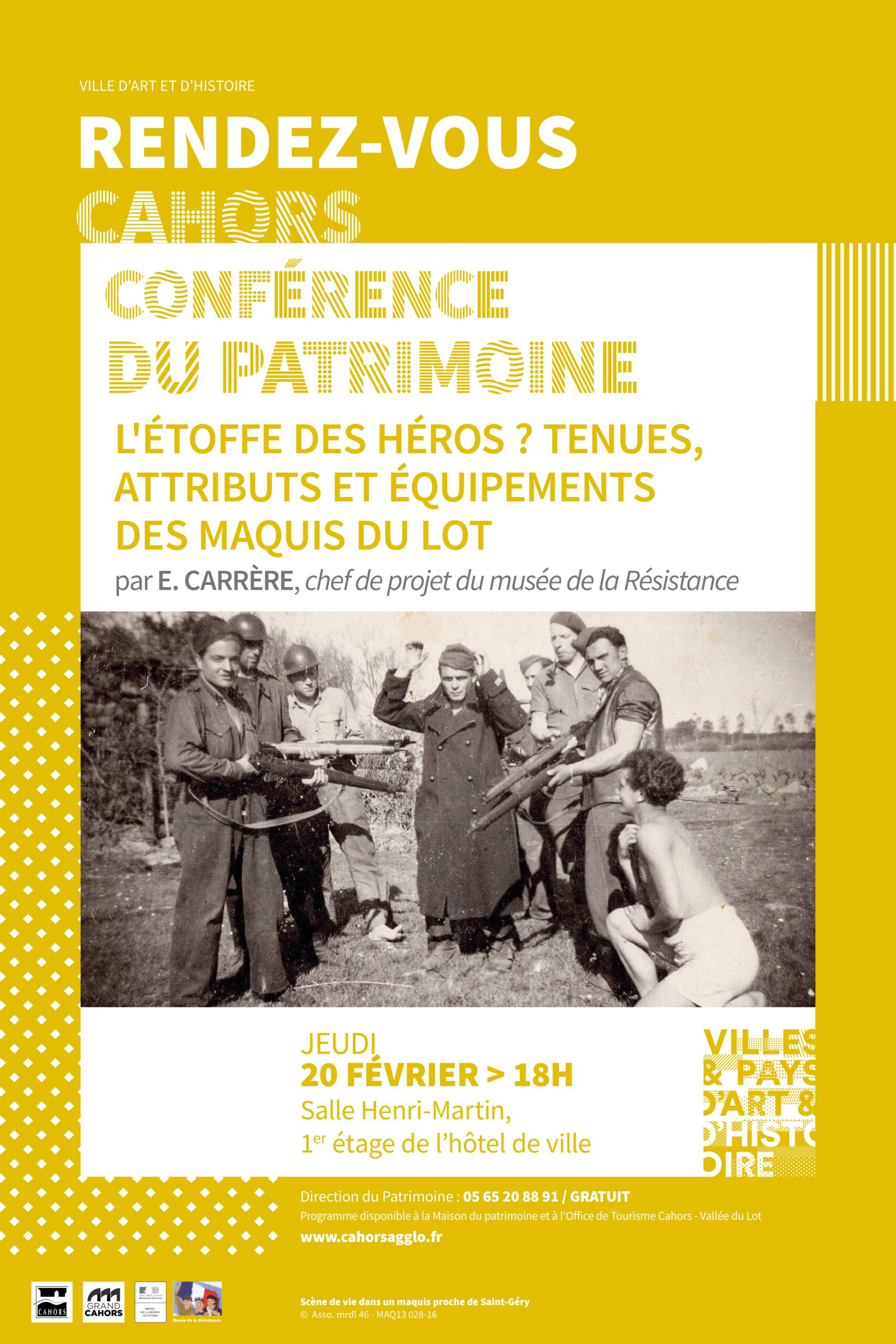 Conférence du Patrimoine "L'étoffe des héros ? Tenues