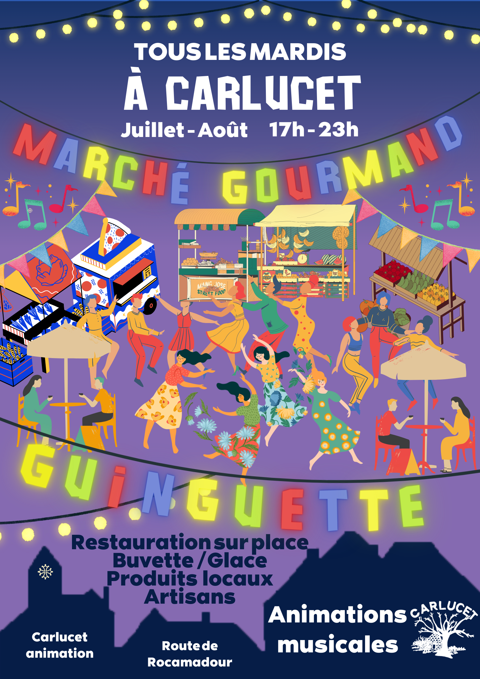 Marché gourmand de Carlucet