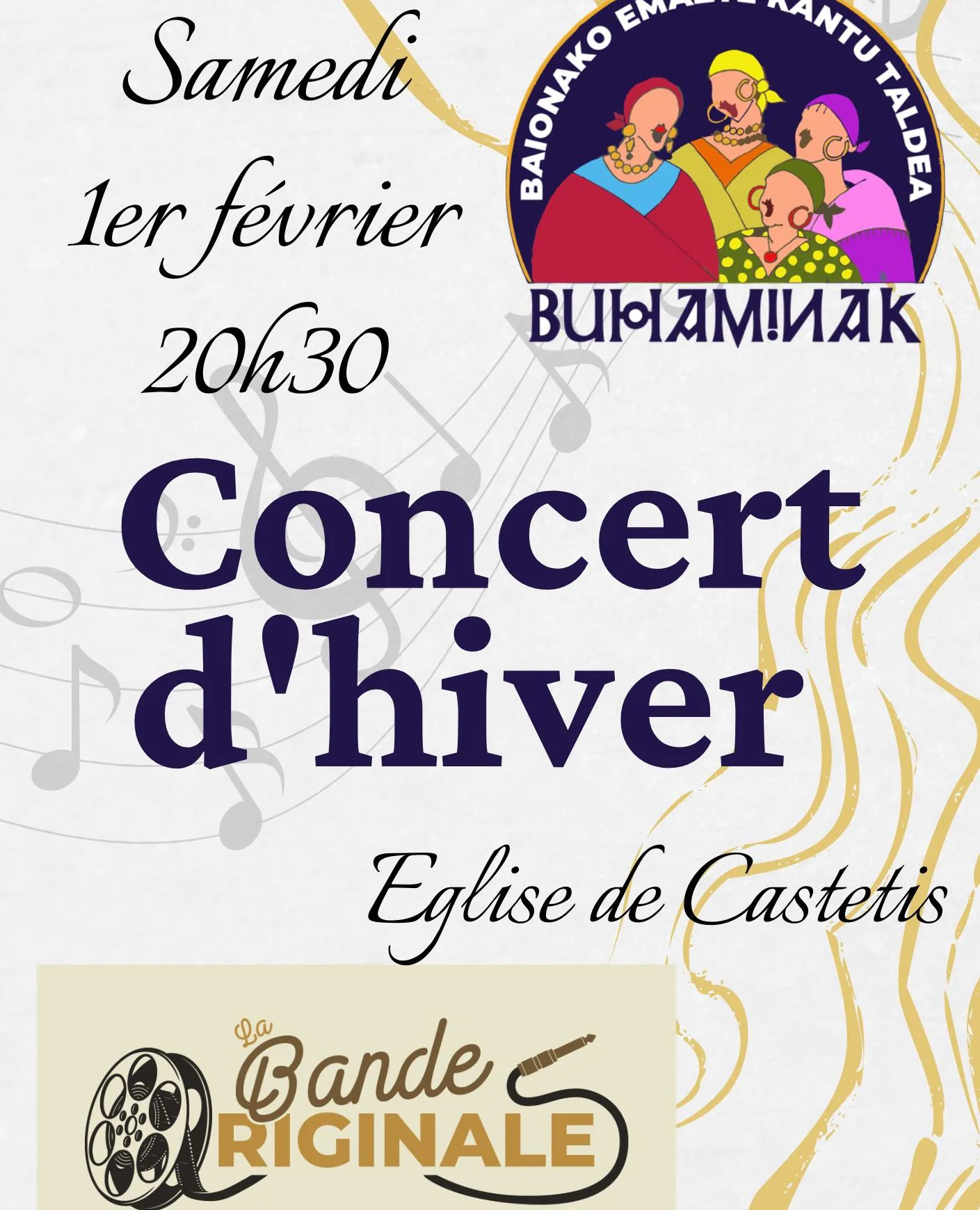 Concert d'hiver La Bande originale et Buhaminak