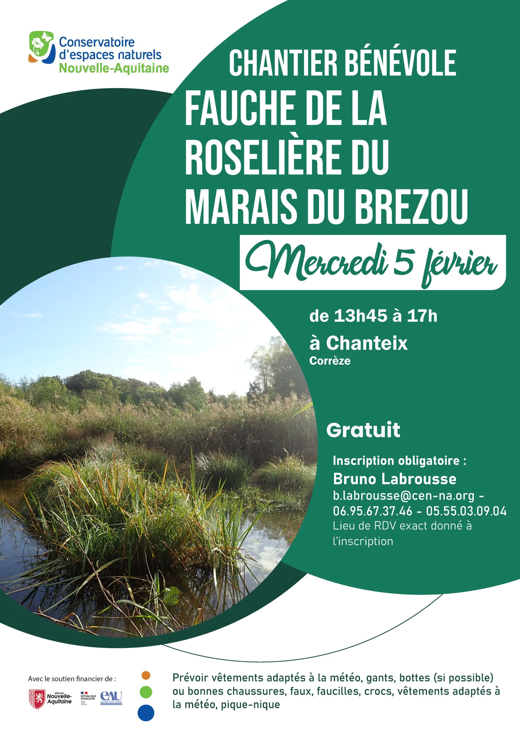 Fauche de la Roselière du Marais du Brezou