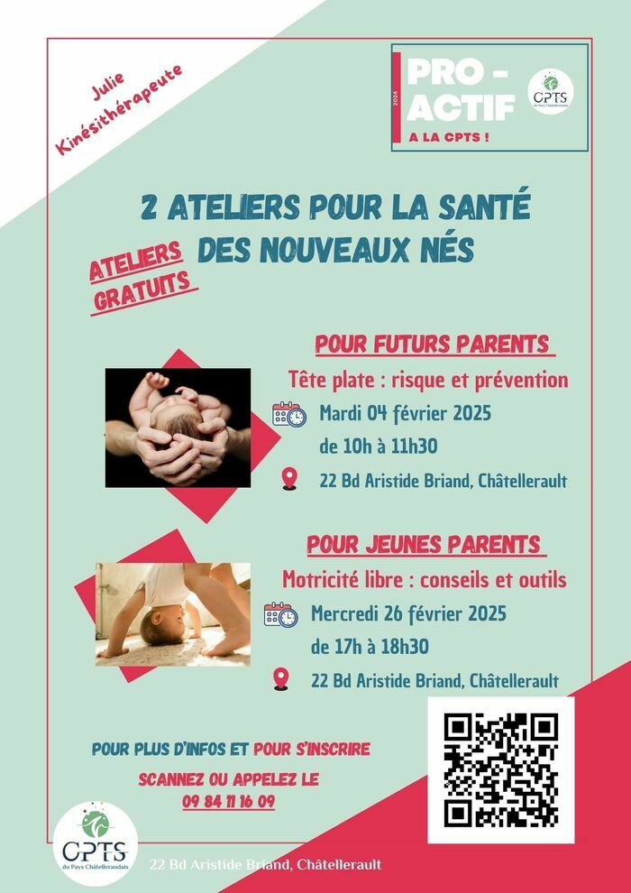 Ateliers gratuits pour la santé des nouveaux nés !