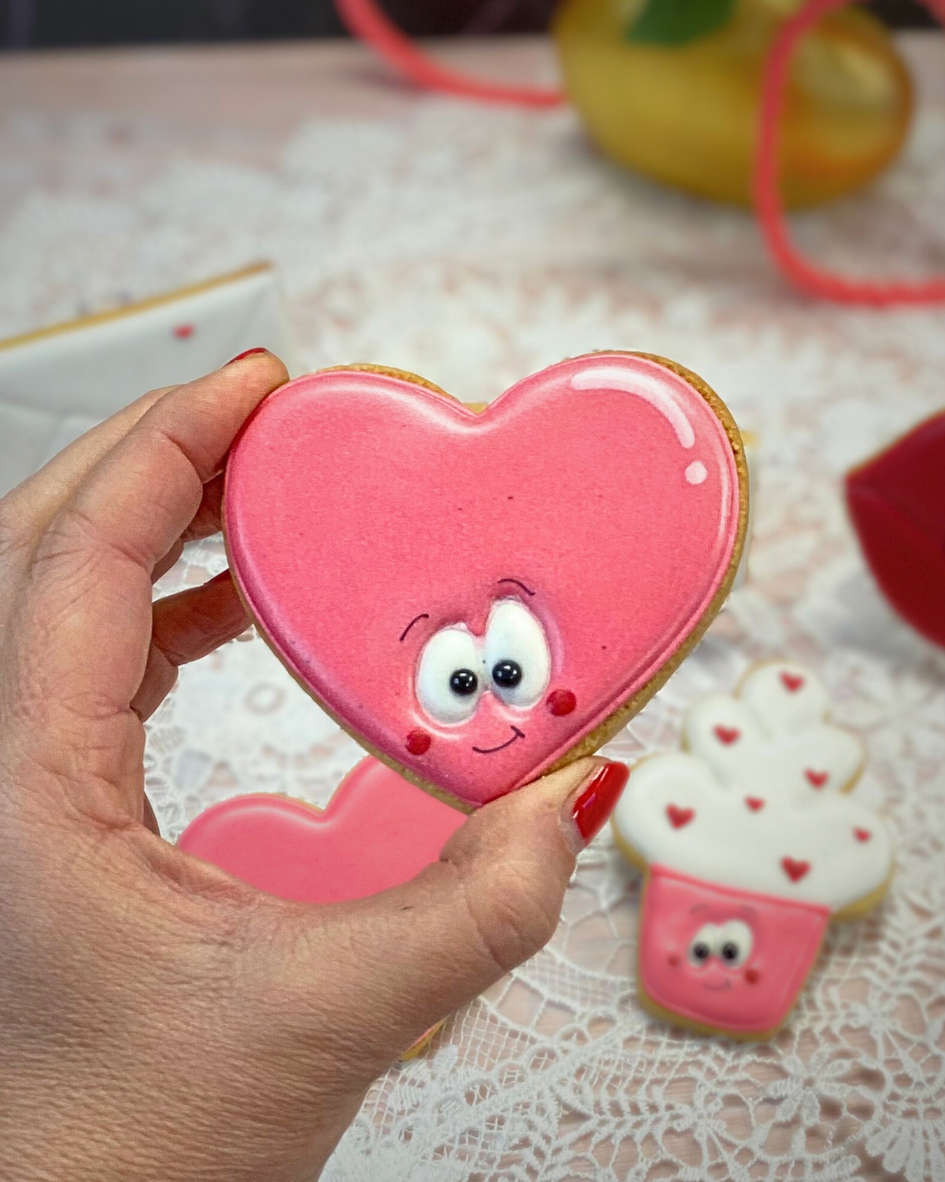 Atelier pâtisserie de la Saint-Valentin décoration de sablés