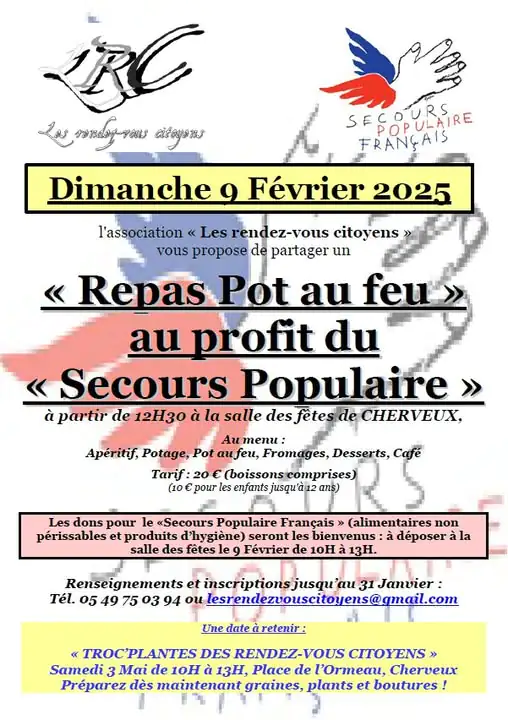 Repas au profit du Secours Populaire