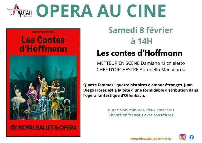 Opéra au ciné : Les contes d'Hoffmann Cinéma L'Autan Ramonville-Saint-Agne