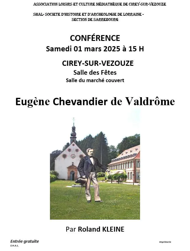 CONFÉRENCE EUGÈNE CHEVANDIER DE VALDRÔME