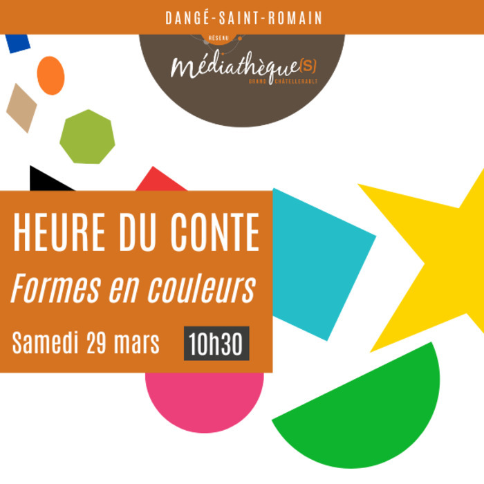 Heure du conte formes en couleurs