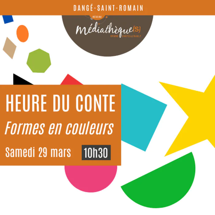 Heure du conte formes en couleurs