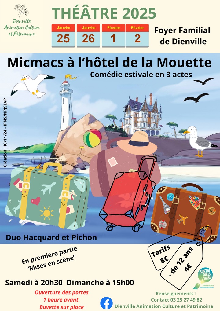 Théâtre "Micmacs à l'hôtel de la mouette"