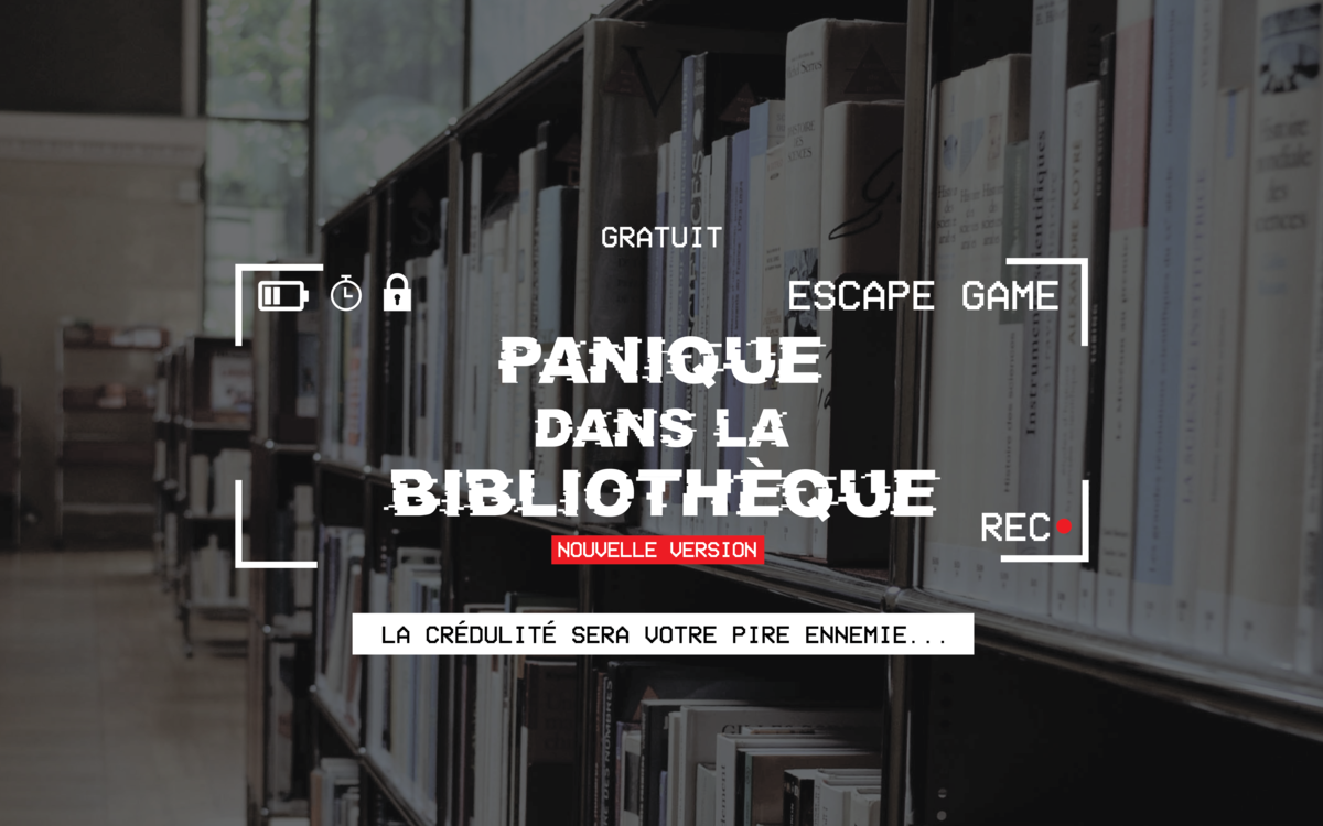 Escape Game : Panique dans la bibliothèque Médiathèque de la Canopée Paris