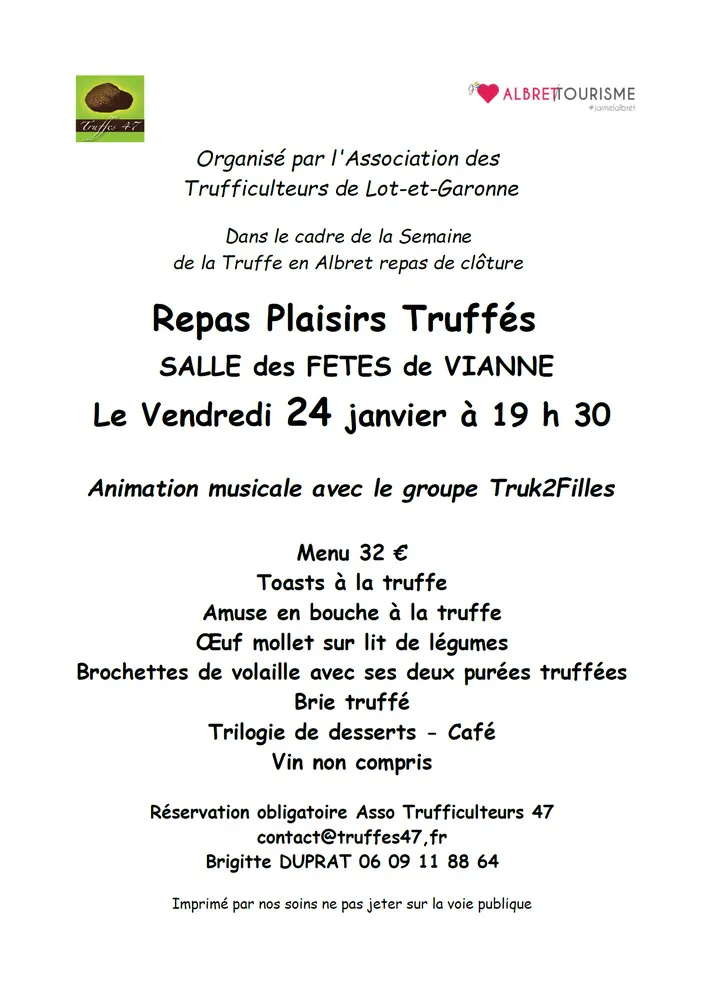 Dîner "Truffe pour tous"