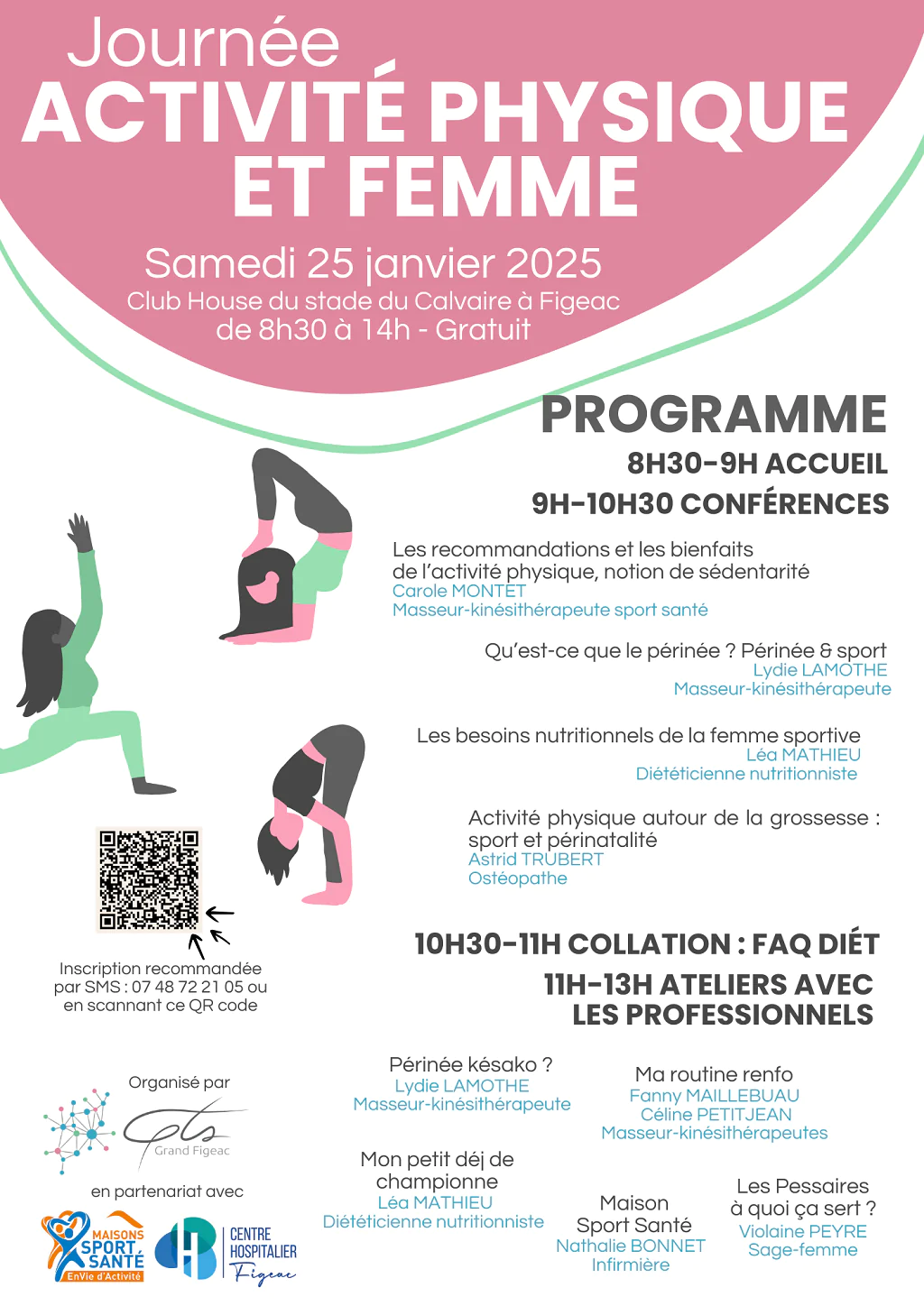 Conférences et ateliers à Figeac "Activité physique et femme"