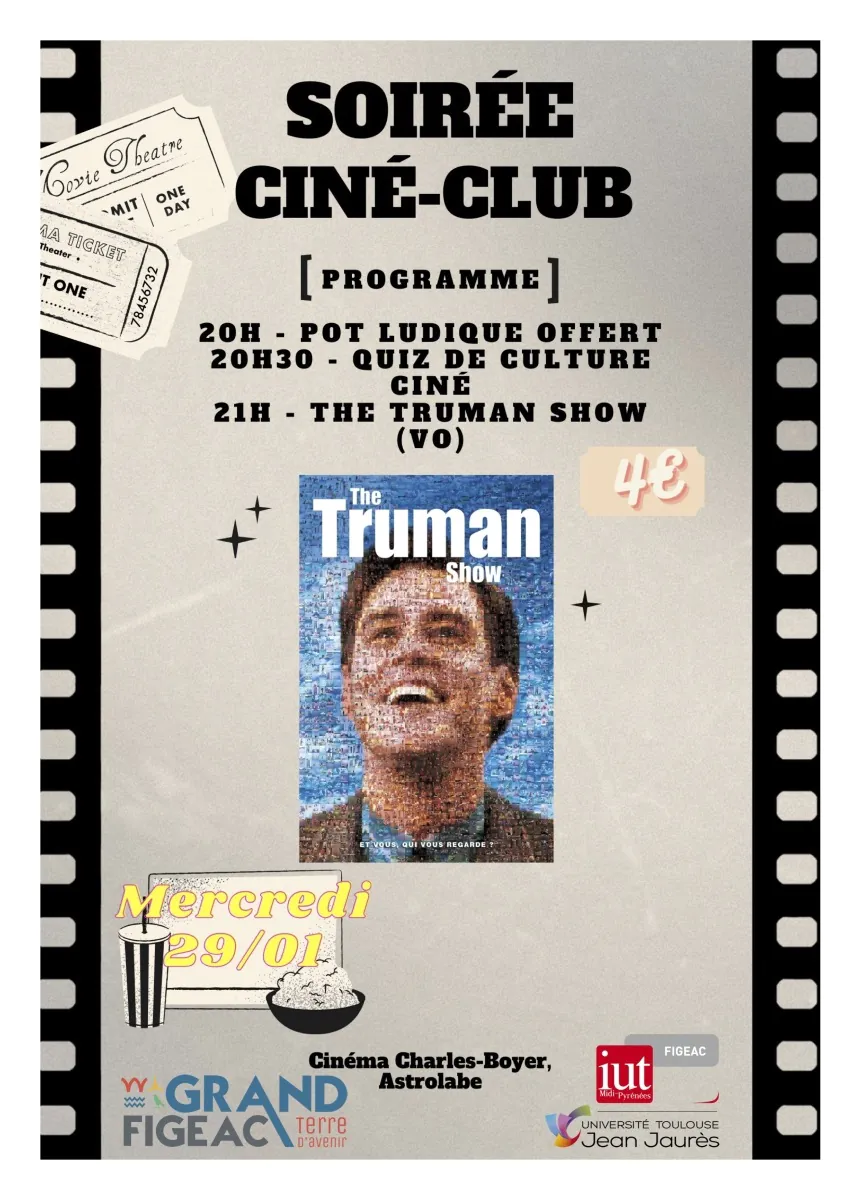 Soirée Ciné-Club The Truman Show