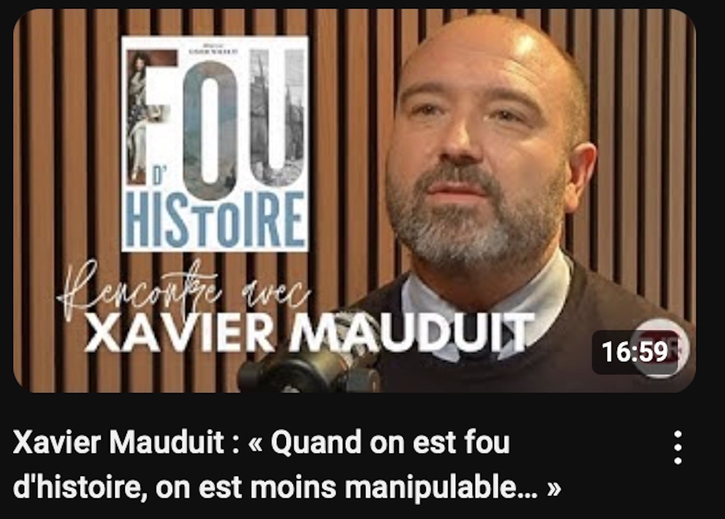 xavier mauduis histoire