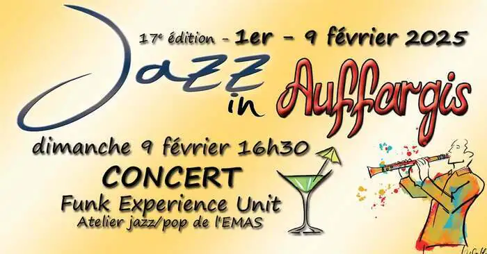 Concert club Funk Experience Unit + Atelier jazz/pop de Sonchamp Foyer rural d'Auffargis Auffargis