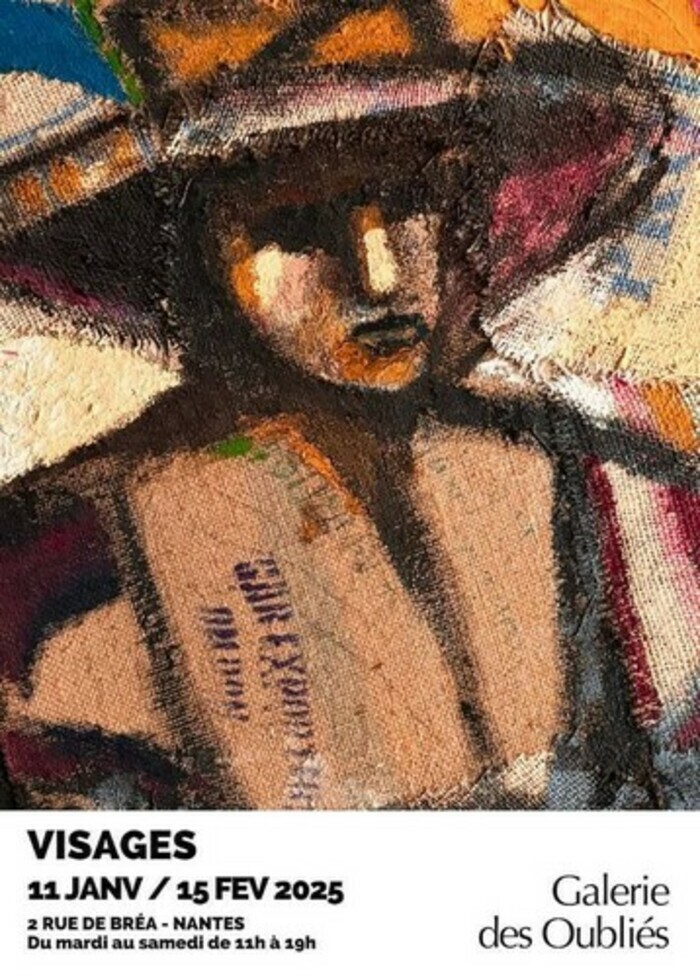 Visages - Exposition de Günther Gittermann et de Menachem Gueffen Galerie des Oubliés