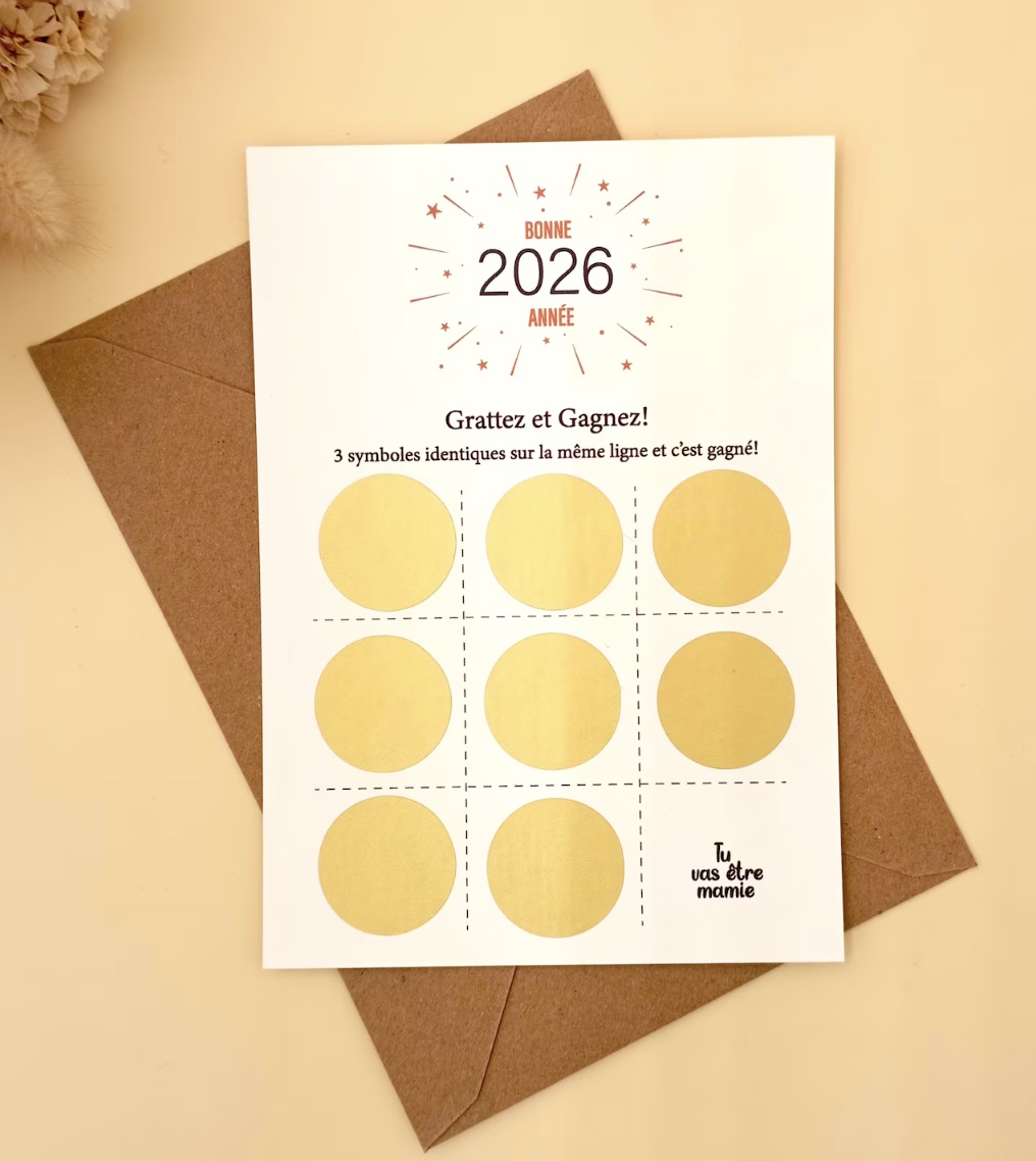 carte voeux decalée