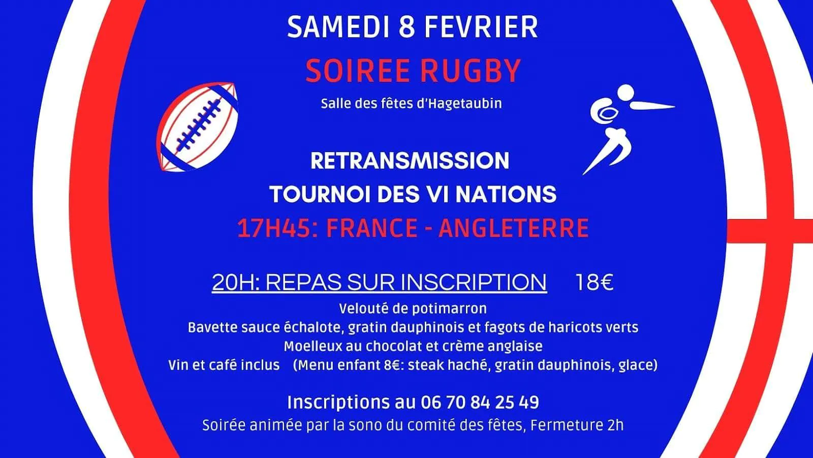 Soirée rugby France-Angleterre