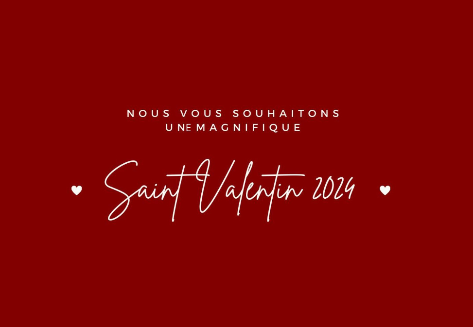 Menu du soir de la Saint-Valentin | Restaurant L'Atelier