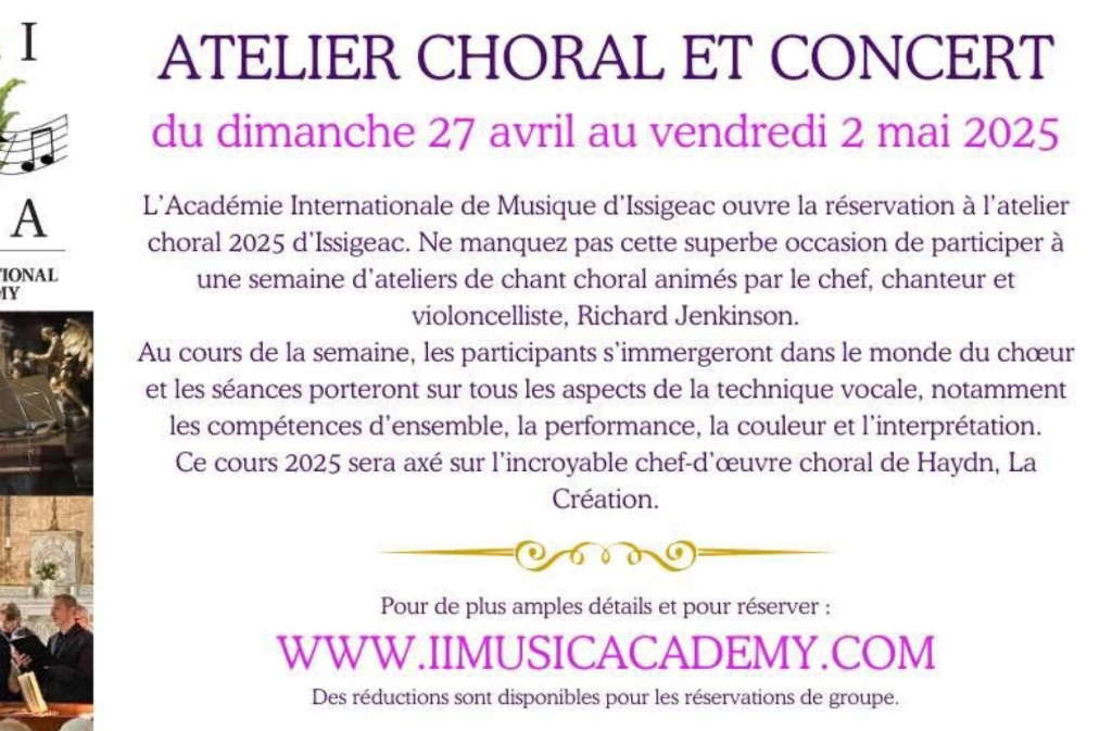 Atelier | Choral et concert