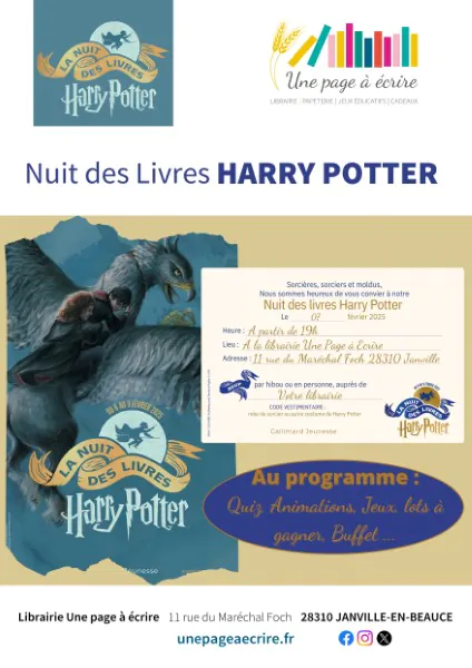 Soirée littéraire "Nuit des Livres Harry Potter"