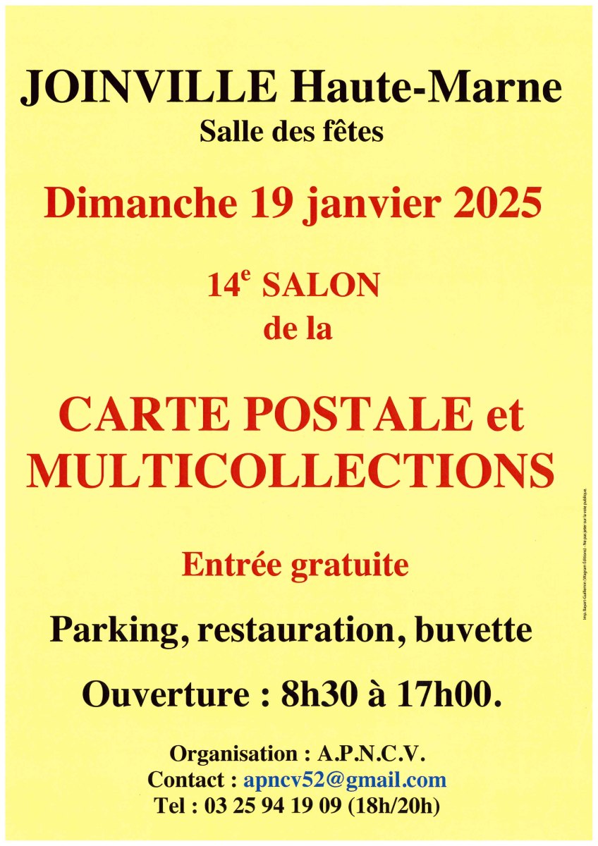 14 EME SALON DE LA CARTE POSTALE ET MULTICOLLECTIONS