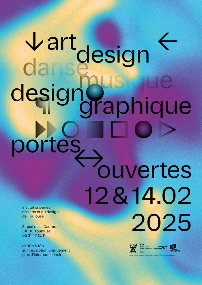 Journées Portes Ouvertes 2025 de l'isdaT institut supérieur des arts et du design de Toulouse Toulouse