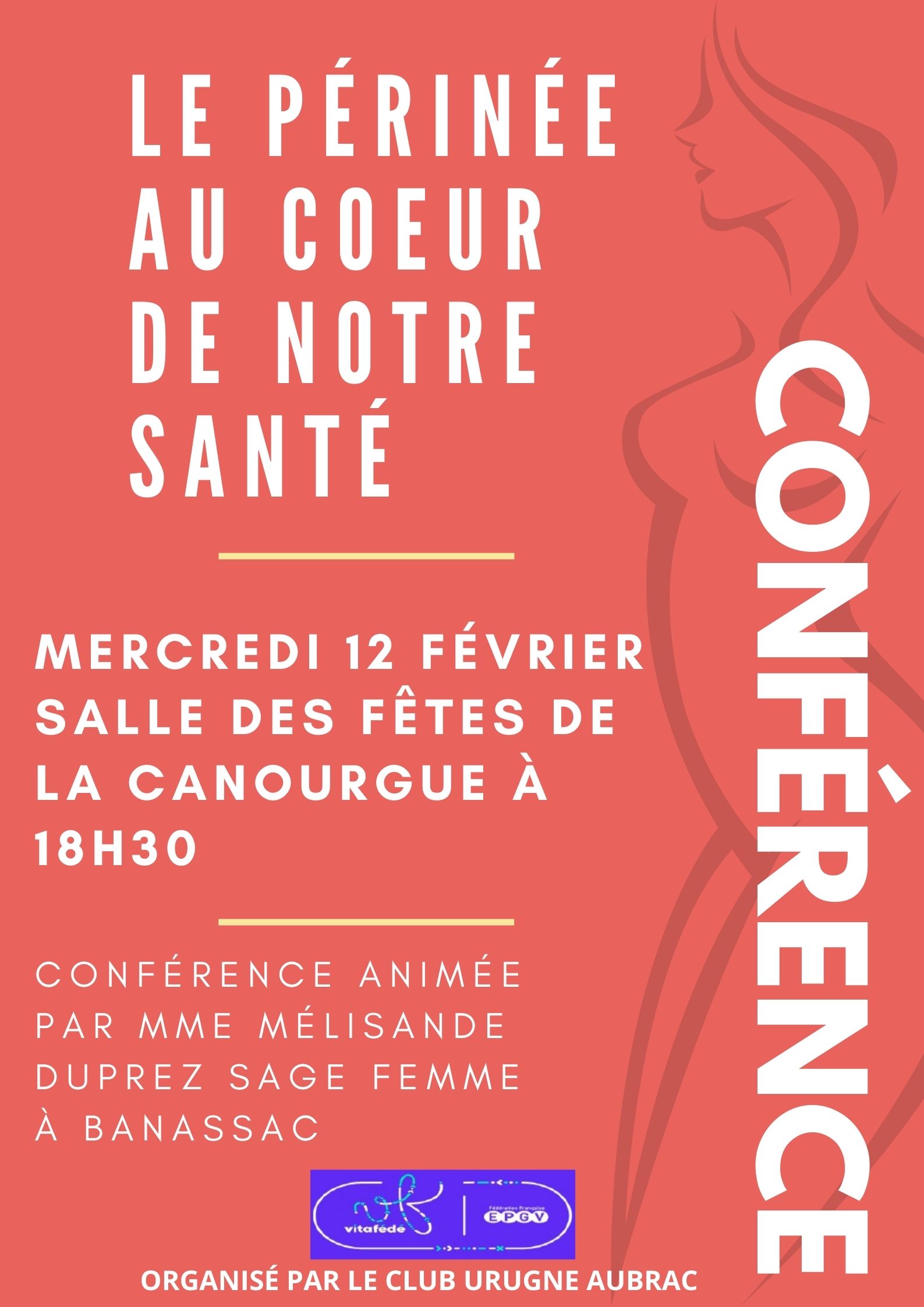 CONFÉRENCE LE PÉRINÉ AU COEUR DE NOTRE SANTÉ