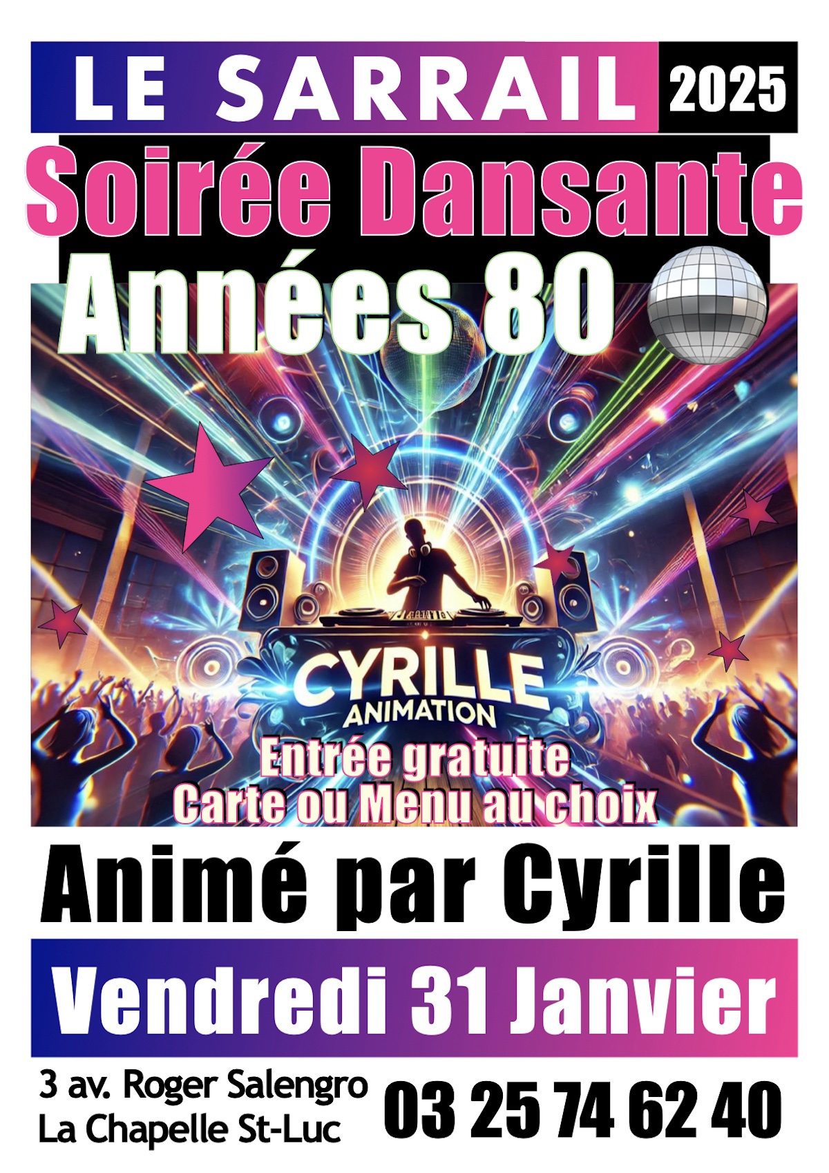 Soirée Dansante Années 80