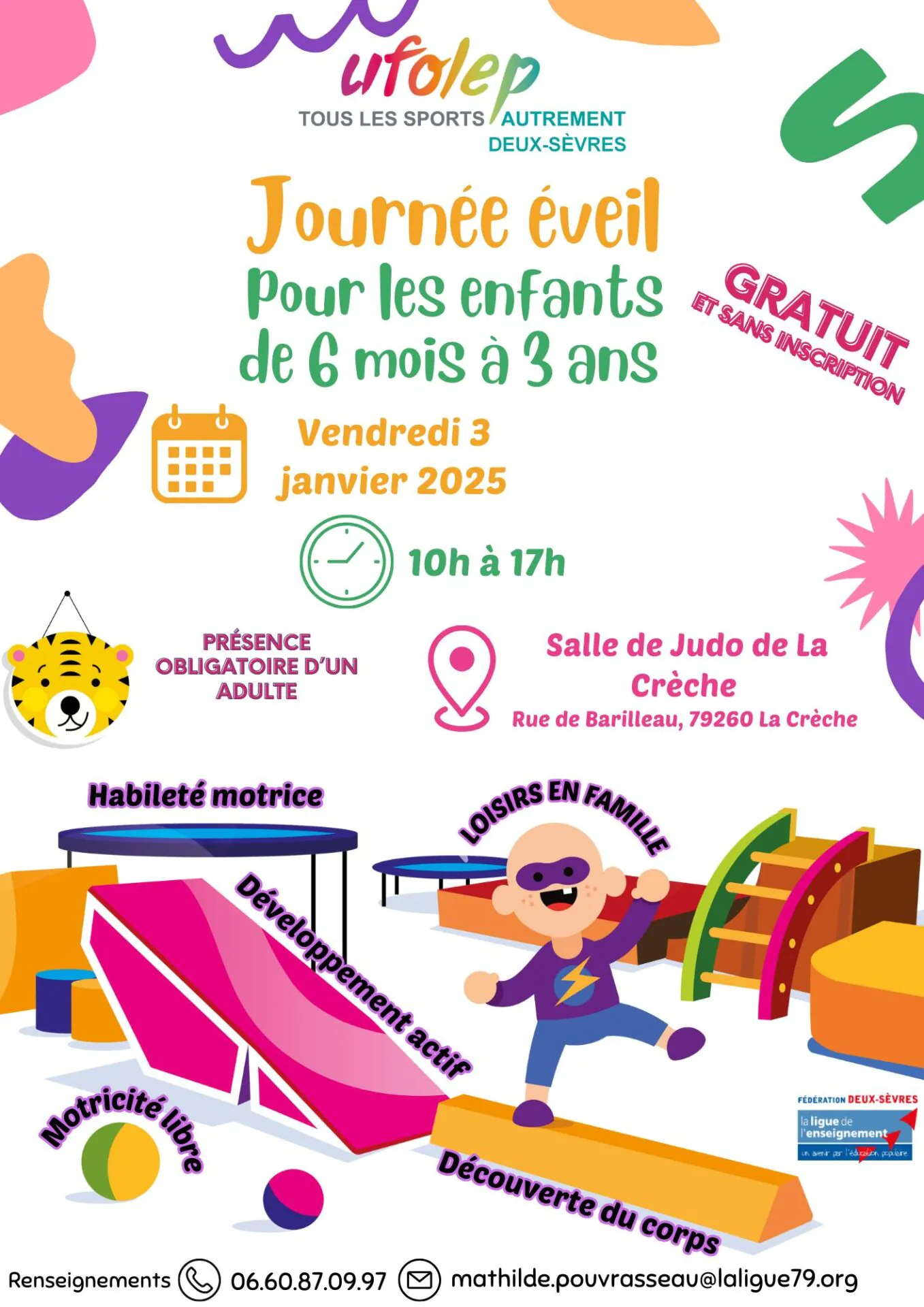 Journée éveil pour les enfants de 6 mois à 3 ans