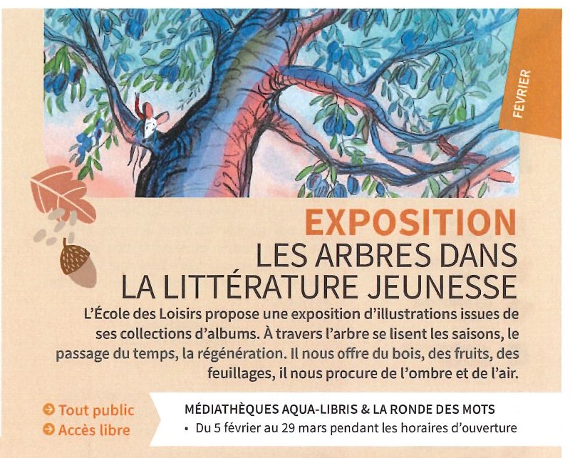 Exposition " Les arbres dans la littérature jeunesse"