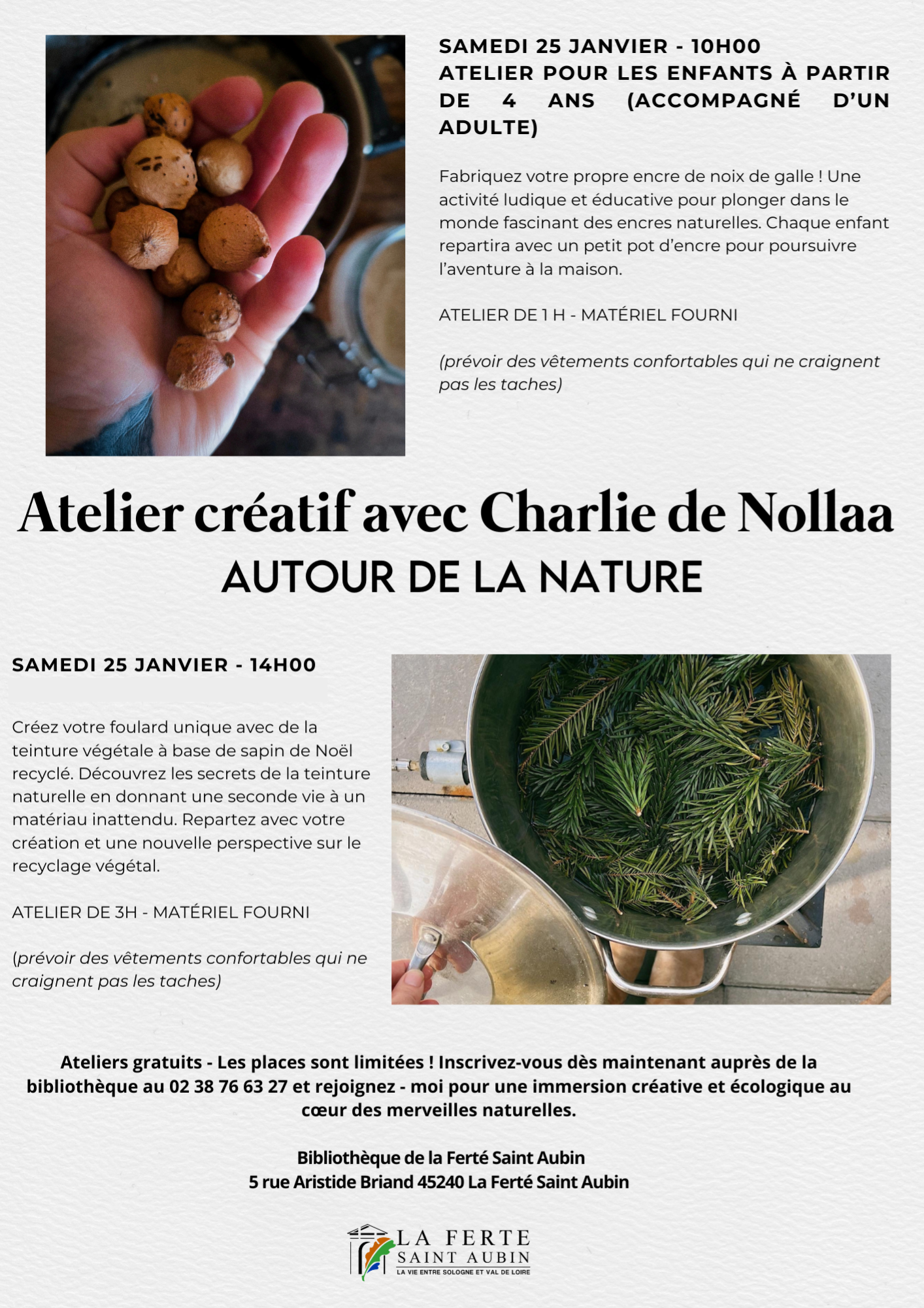 Atelier créatif autour de la nature