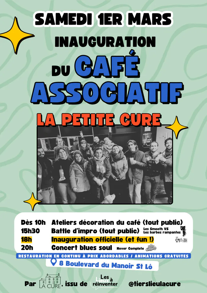 Inauguration du café associatif la Petite Cure La Petite Cure (café associatif)