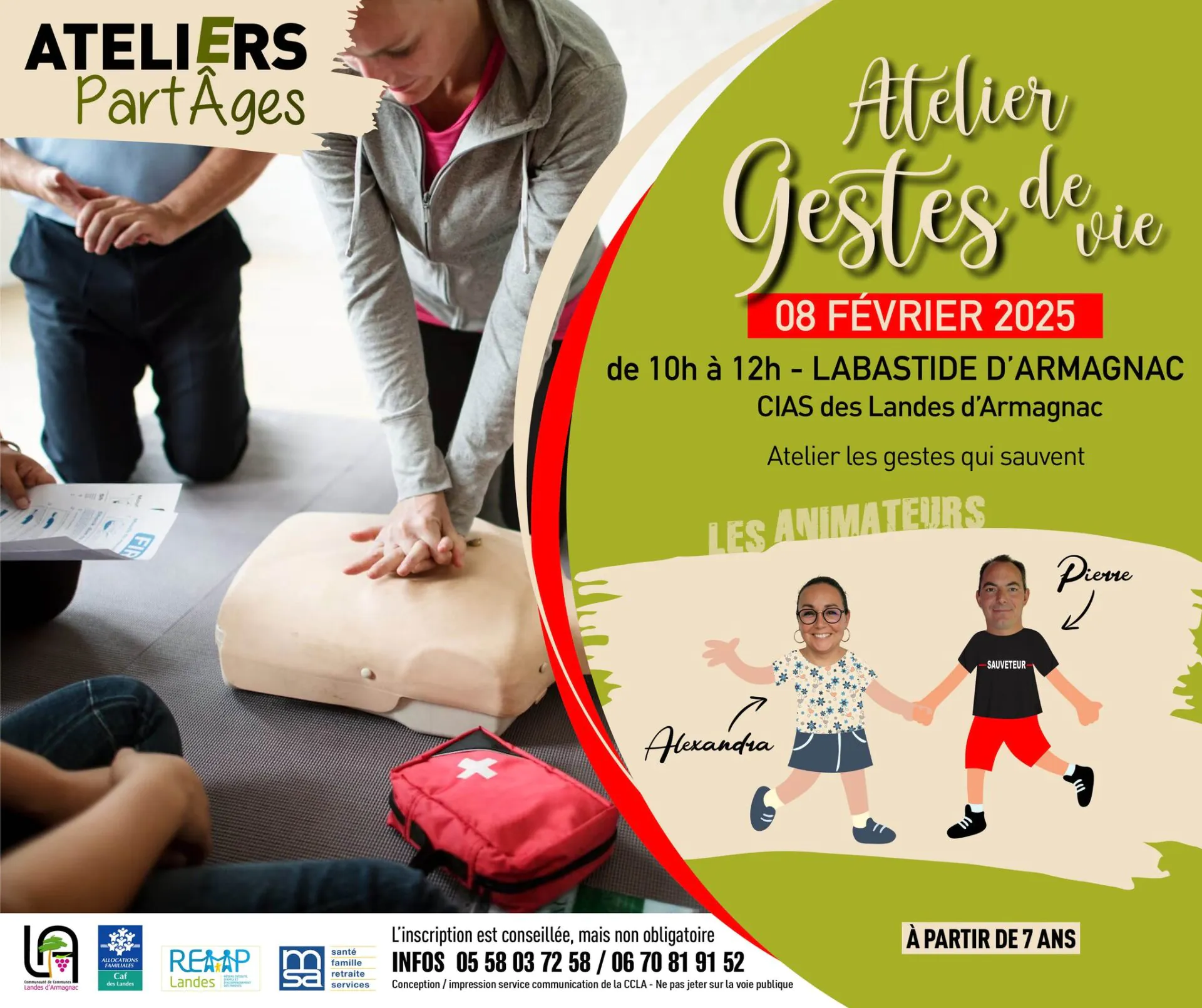 Les ateliers Part'Âges les gestes de vie