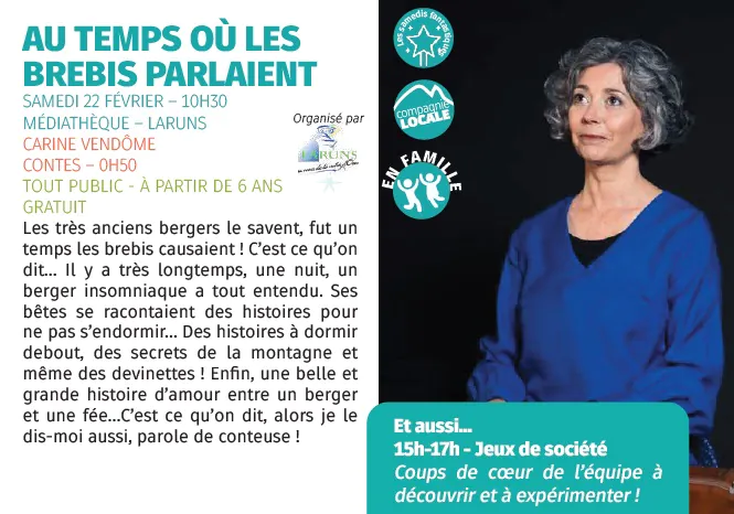 Contes Au temps où les brebis parlaient par Carine Vendôme