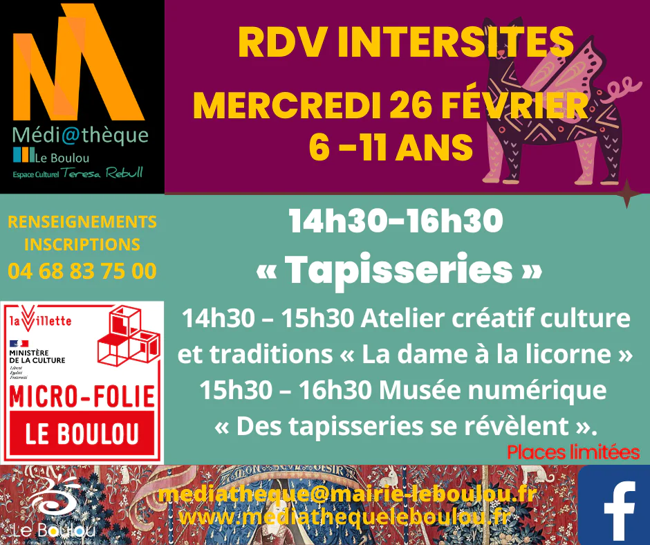 RDV INTERSITES MEDIATHÈQUE/ESPACE MAX HAVART MICRO-FOLIE TAPISSERIES