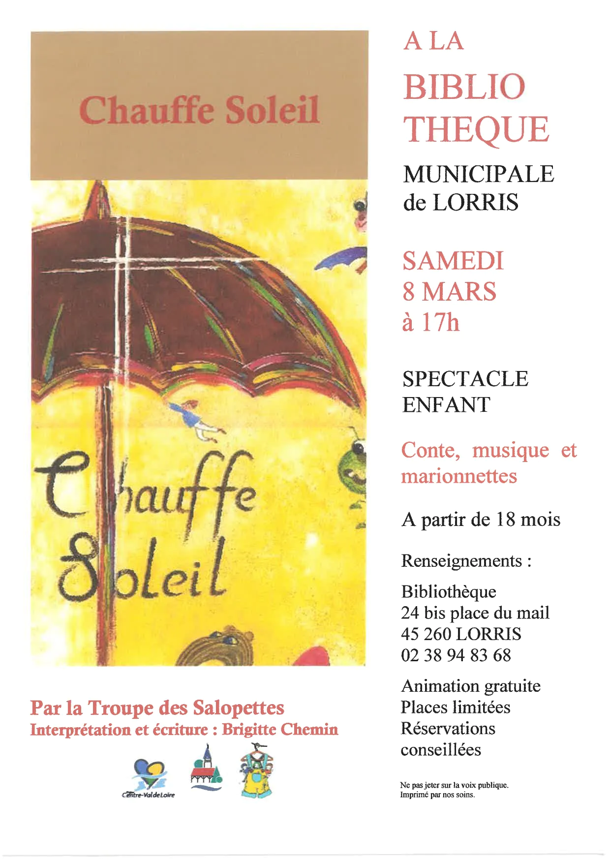 Spectacle enfants Chauffe soleil contes