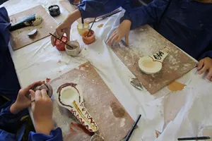 Atelier préhisto' jeunes "lampe à graisse"